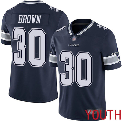 Youth Dallas Cowboys Limited Navy Blue Anthony Brown Home #30 Vapor Untouchable NFL Jersey